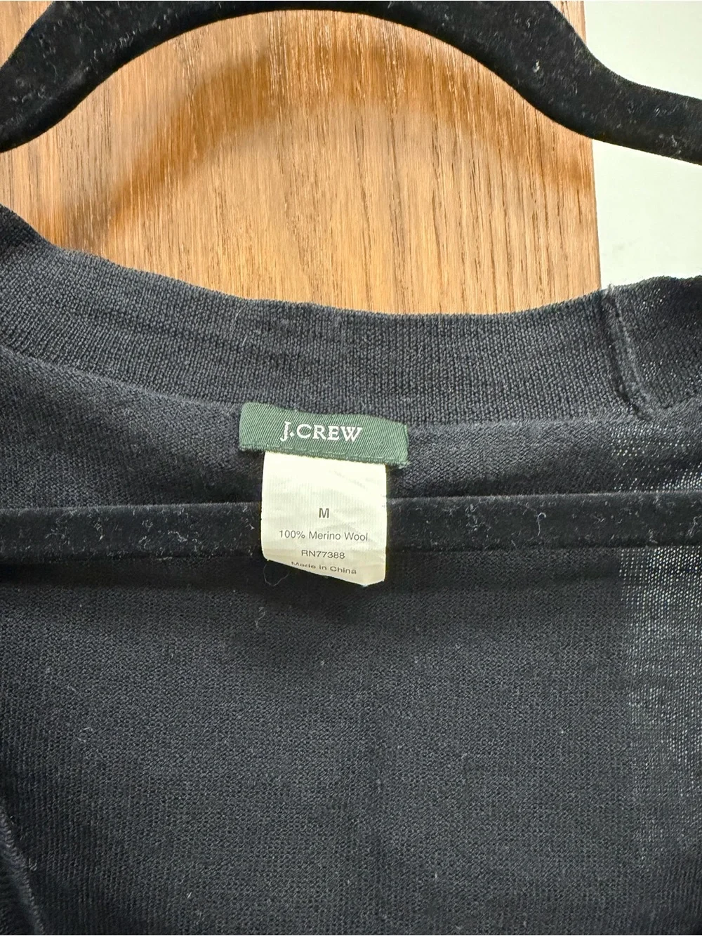 J. Crew Black V-Neck Button Front Cardigan